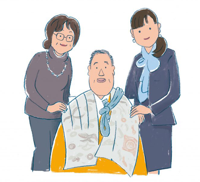 常務(母)会長(父)と3人で